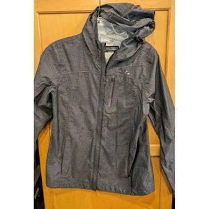 PARADOX Grey Hooded Pocketed Zip Up Wind Breaker‎ Size Small